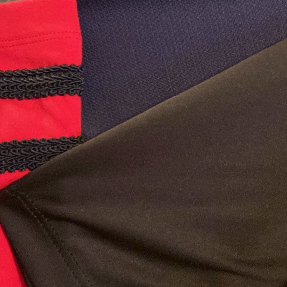 Tommy Hilfiger Military-style jacket.Red with Braided Trim & Silver Star Buttons - Picture 14 of 16